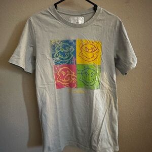 Dutch Bros Gray Tee with Colorful Graphic